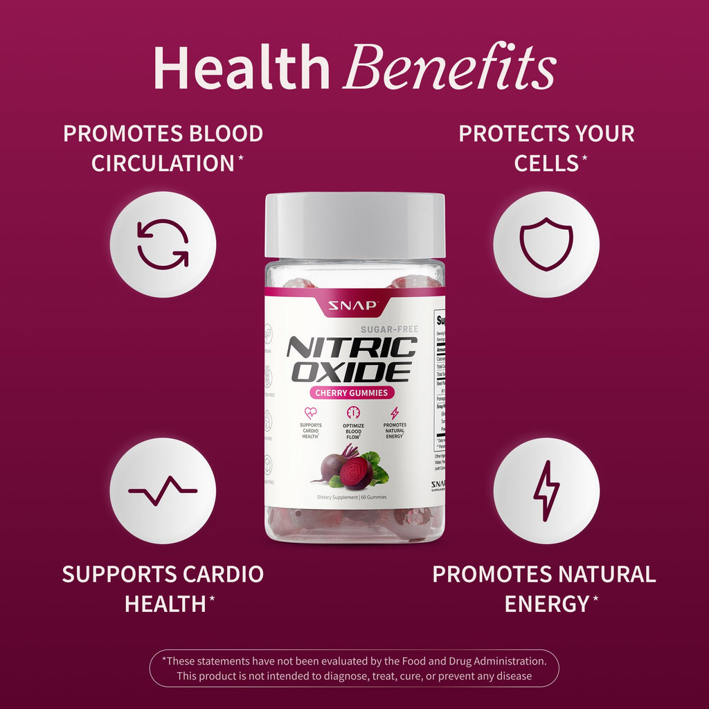 Snap NO Gummies Beet Root 300mg | Sugar Free

