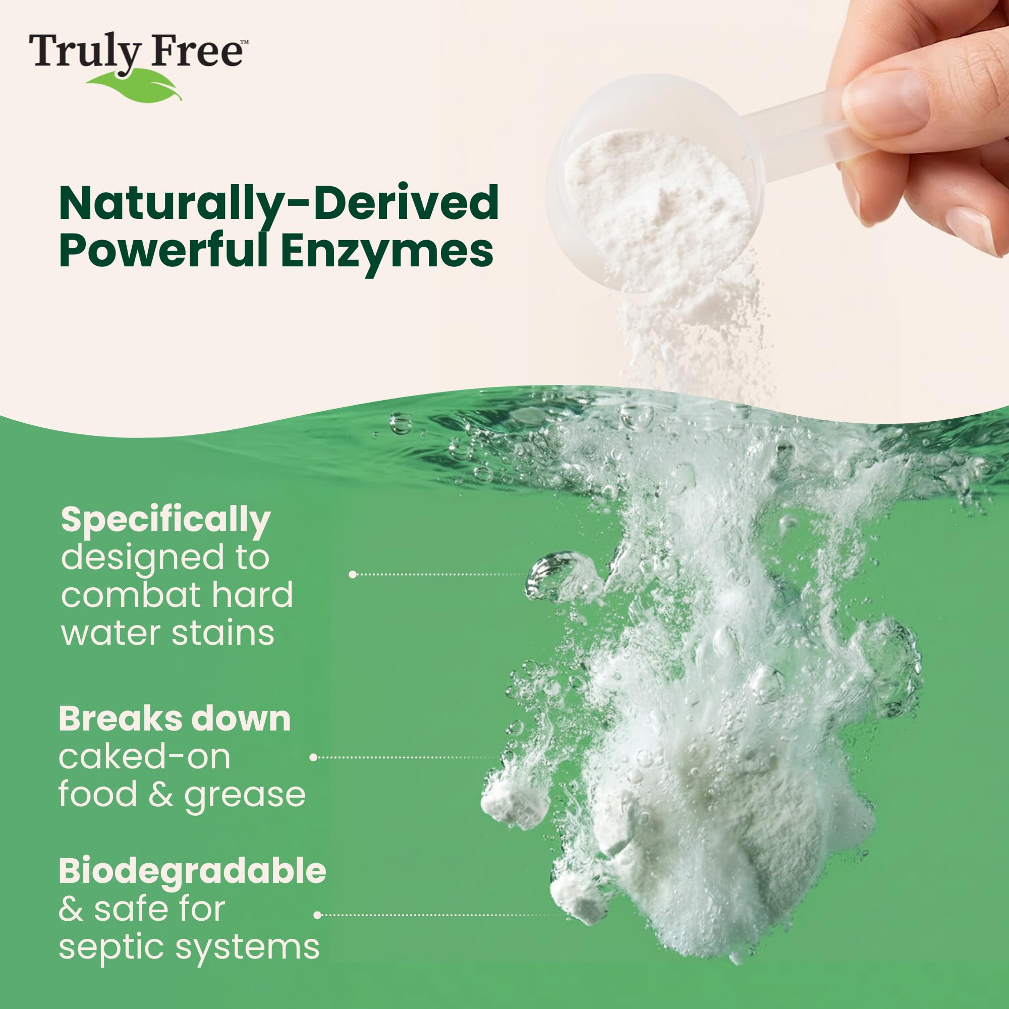 Truly Free Dishwasher Detergent Powder | Plant-Based

