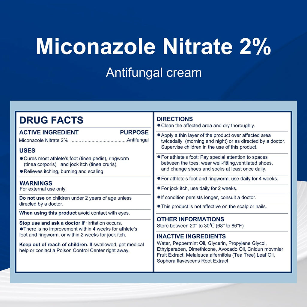 Antifungal Cream Kerova 2% Miconazole for Jock Itch

