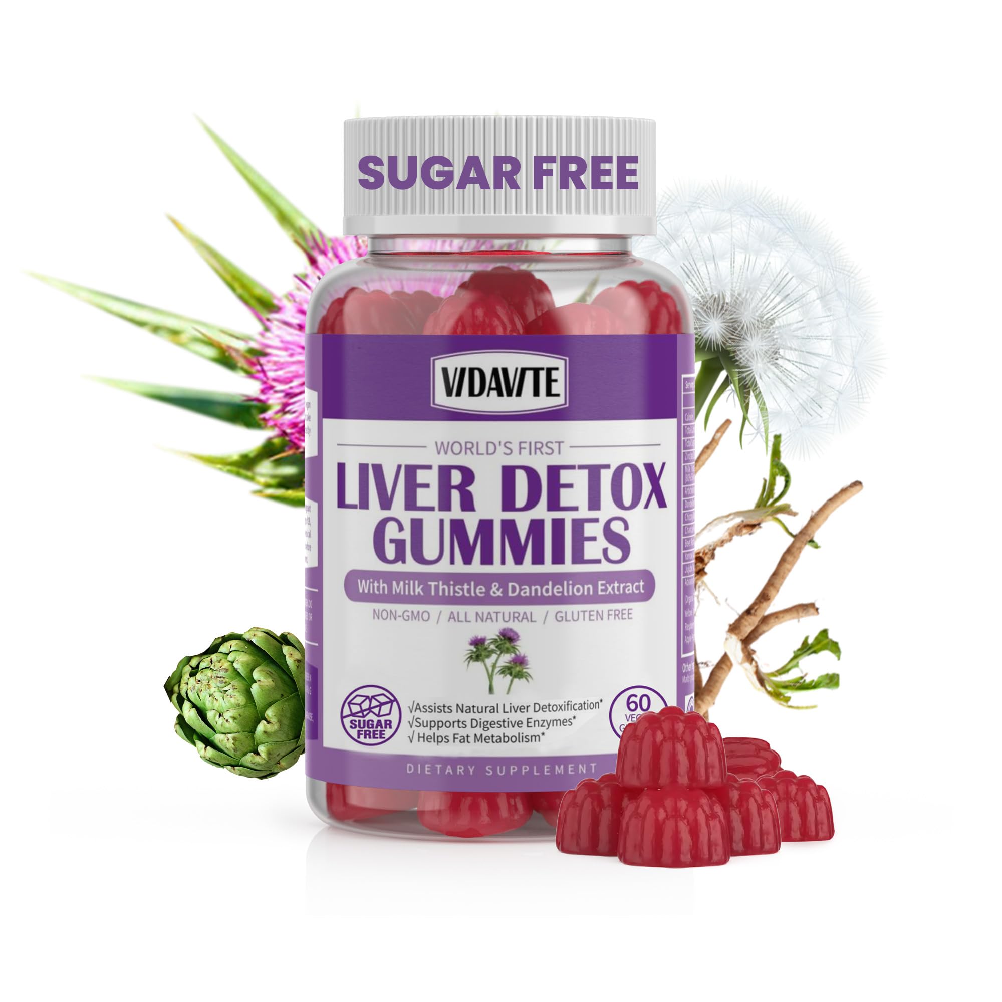 VIDAVITE Liver Support Gummies – Sugar-Free Detox

