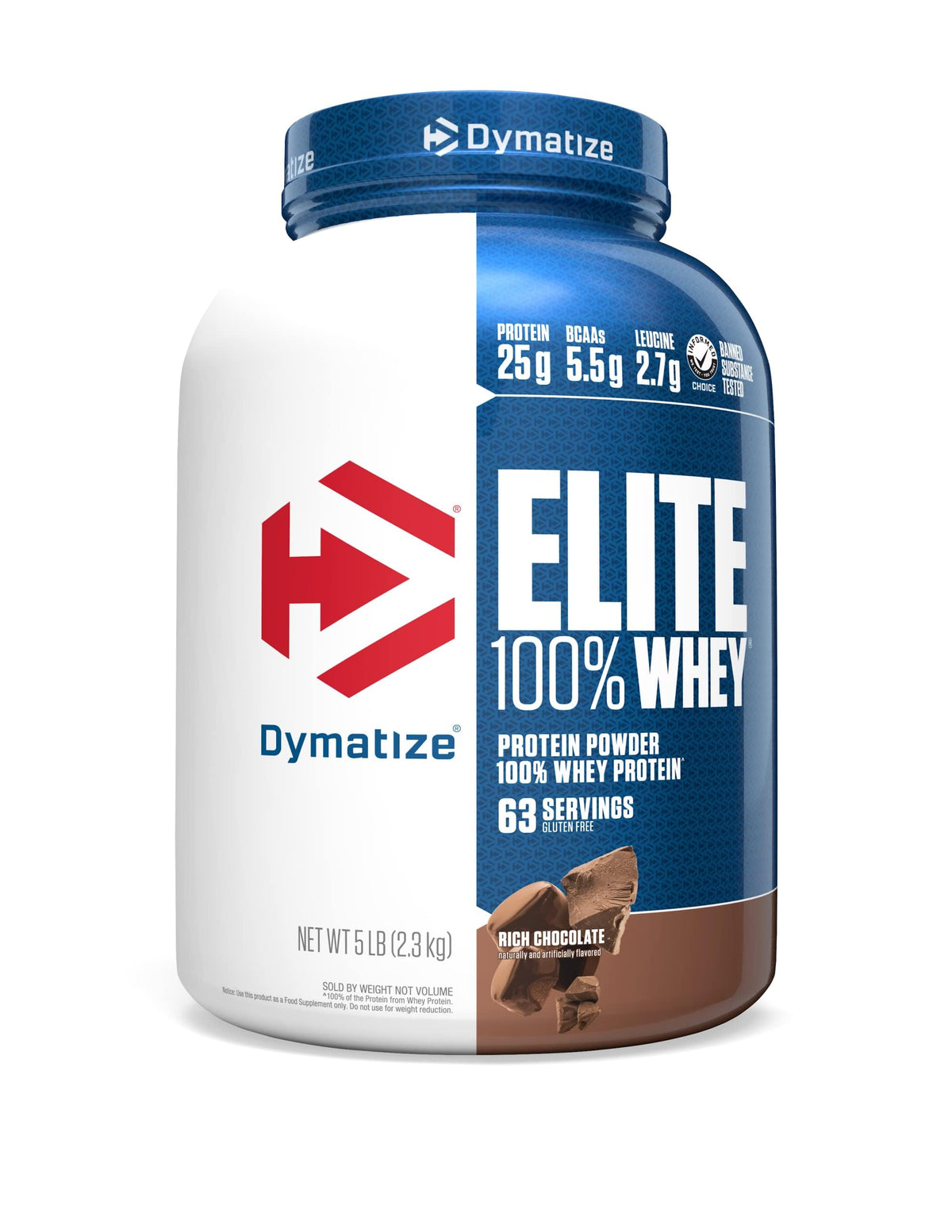 Dymatize Elite 100% Whey Protein Powder with L-Leucine for Fast Digesting