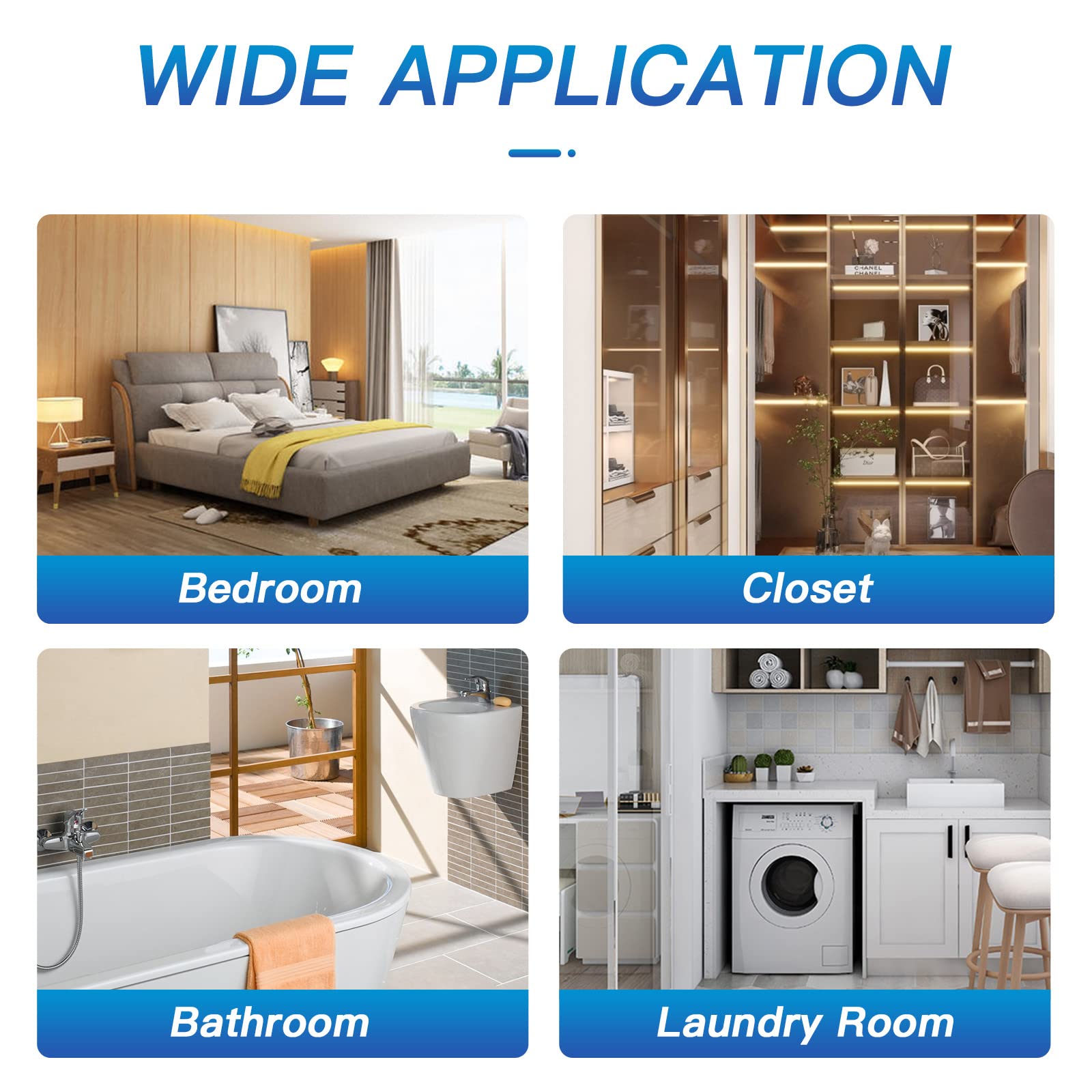 Vacplus Closet Dehumidifier Bags | Desiccant Absorbers

