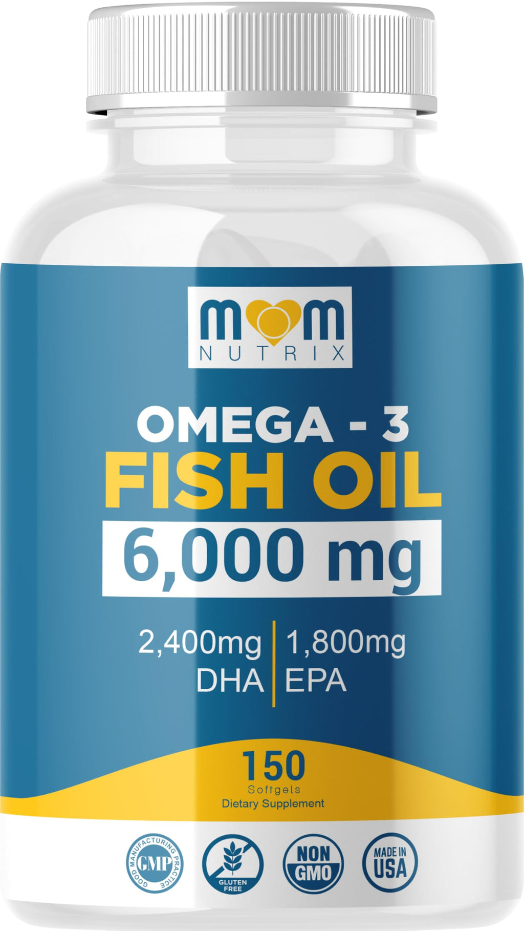MOM NUTRIX Omega-3 Fish Oil Supplement - Heart & Brain

