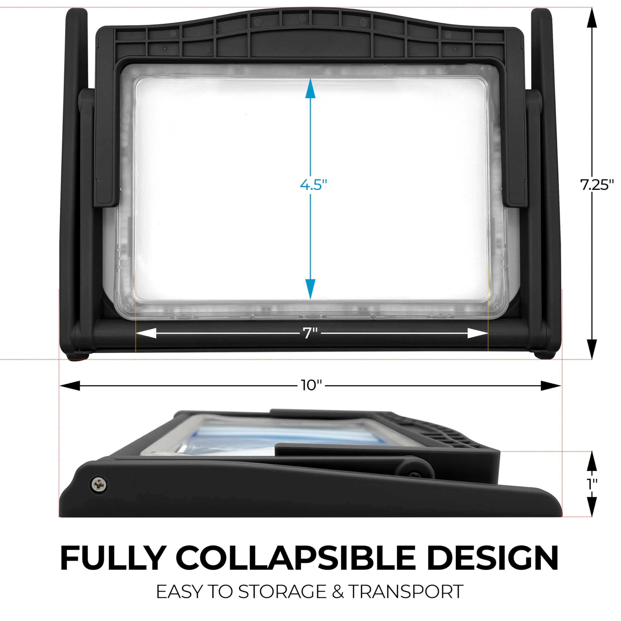 MAGNIPROS LED Page Magnifier 5X with Anti-Glare Lens

