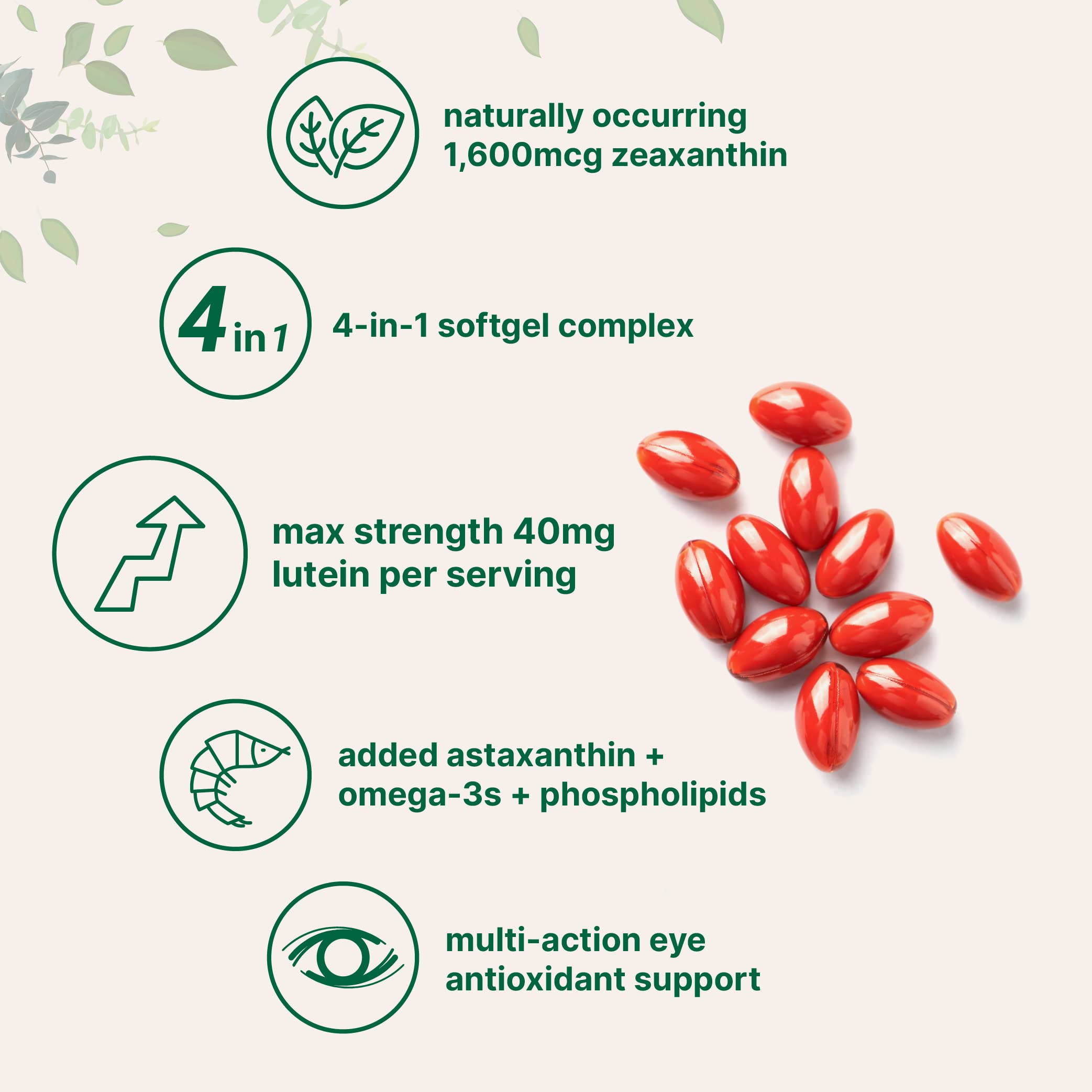Lutein & Zeaxanthin Eye Health Softgels | Micro Ingredients

