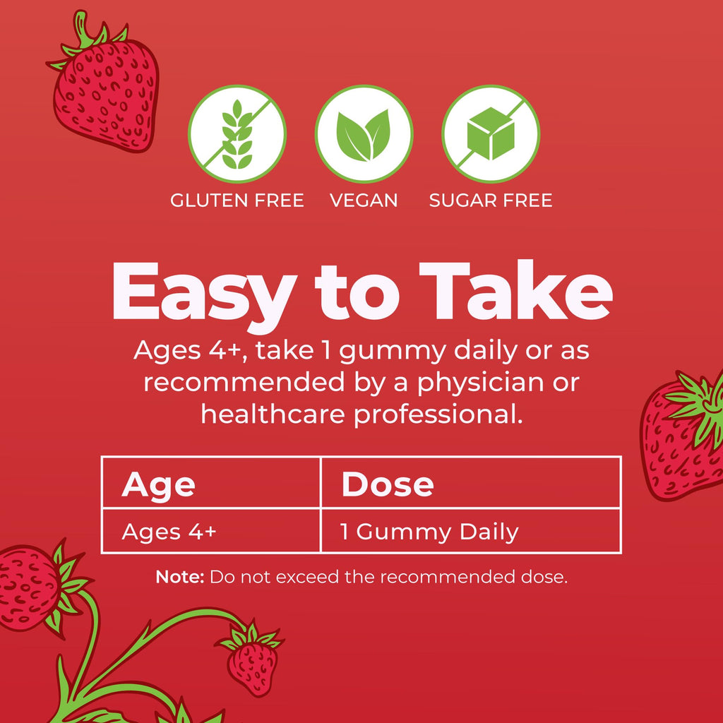 MARYRUTH'S Vitamin D3 + B12 Gummies | Immune & Bone Support

