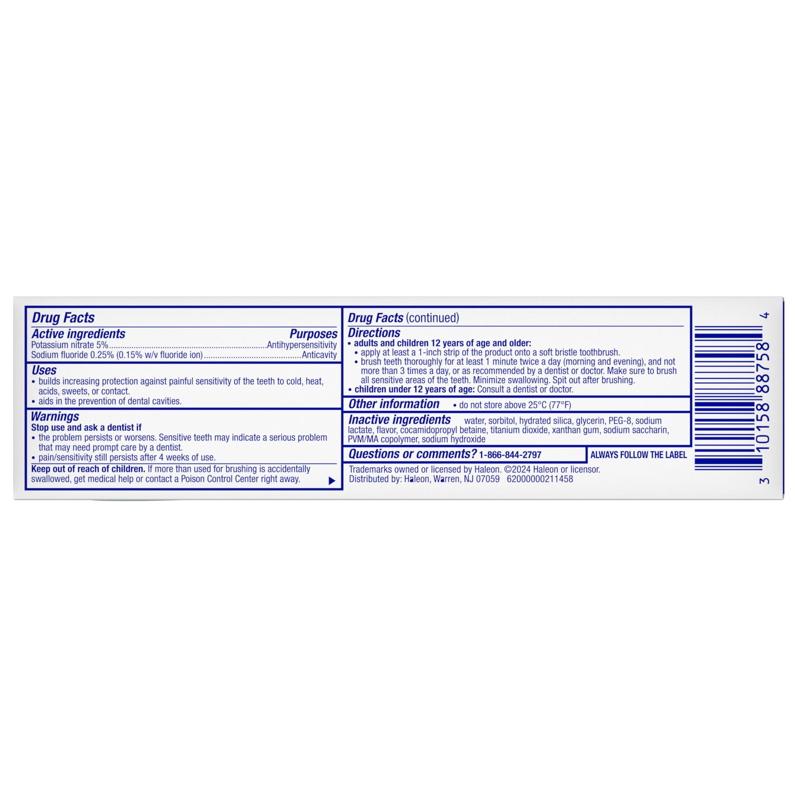 Sensodyne Pronamel Intensive Enamel Repair Toothpaste

