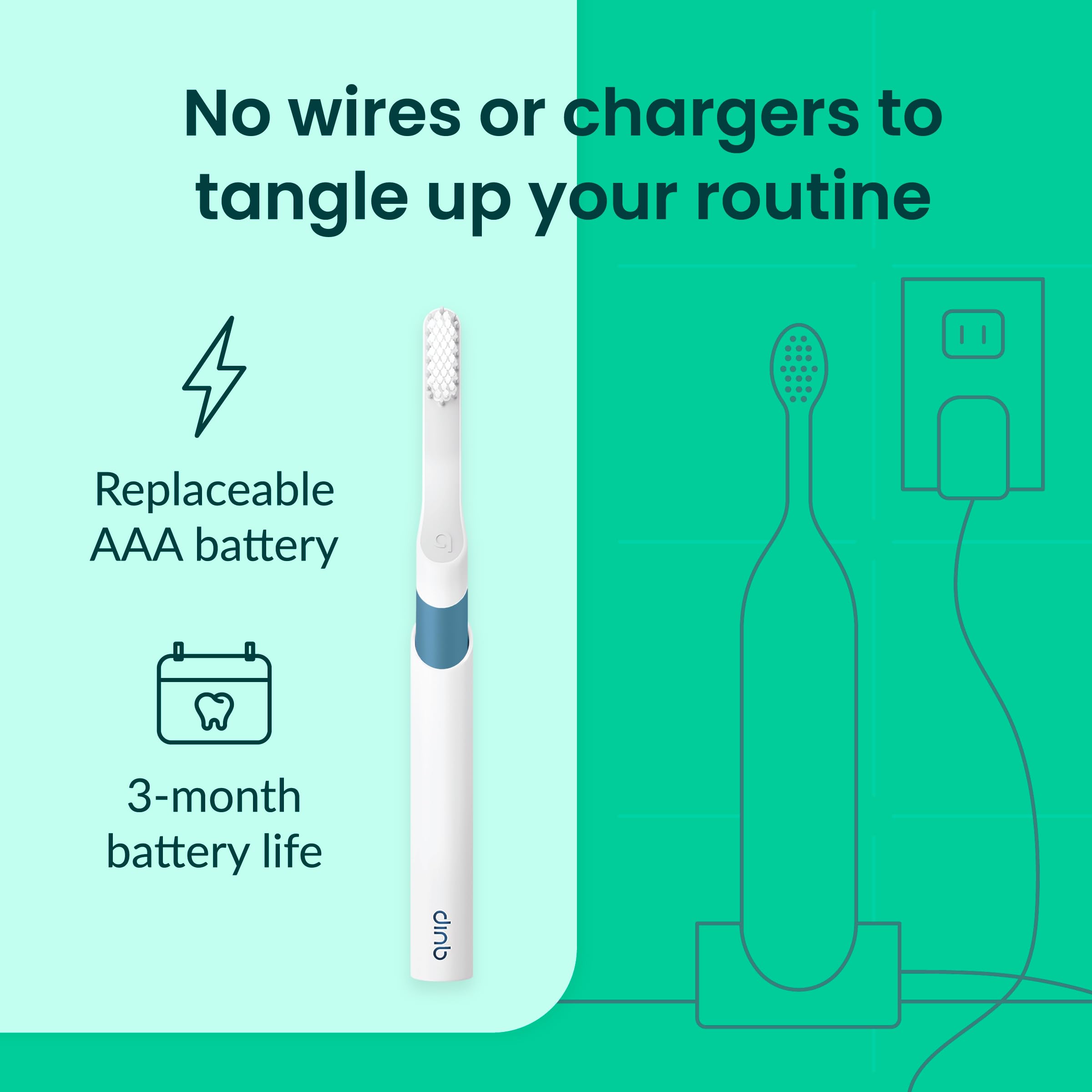 Quip Sonic Electric Toothbrush - Timer & Case

