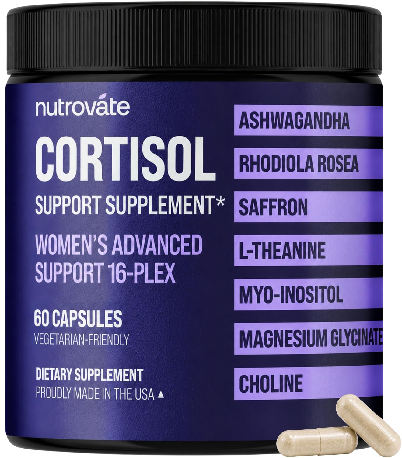 Cortisol Support for Women by Nutrovate | Calm & Sleep

