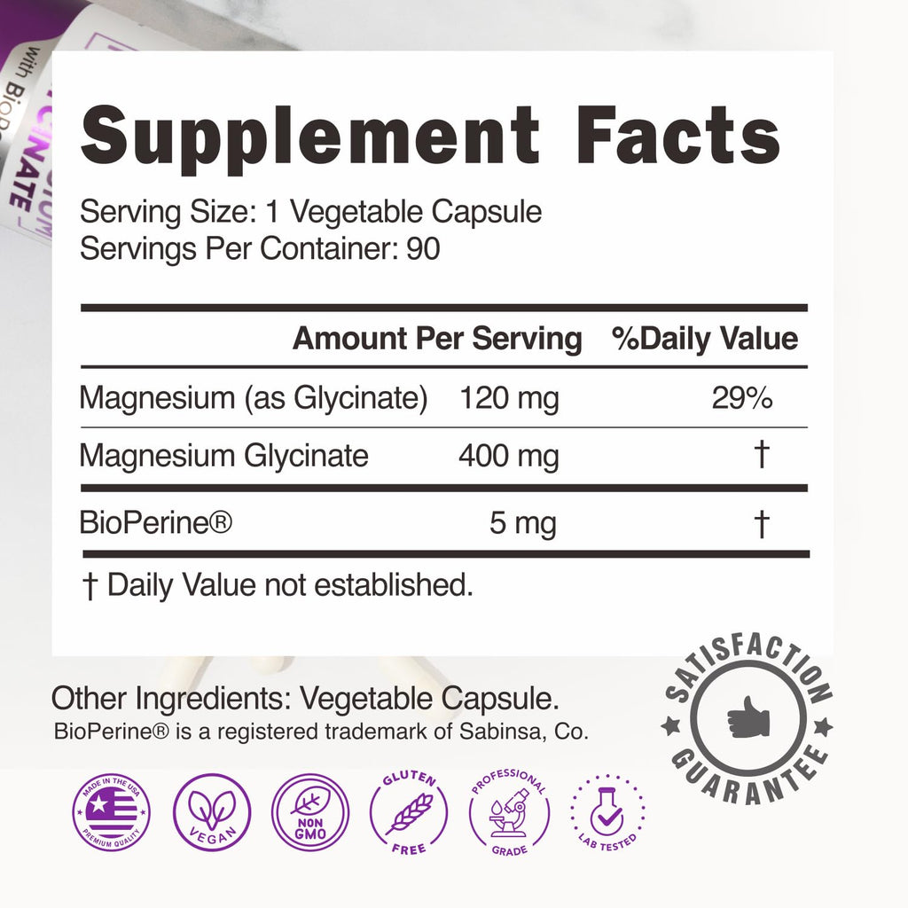 Balance Buff Magnesium Glycinate Supplement

