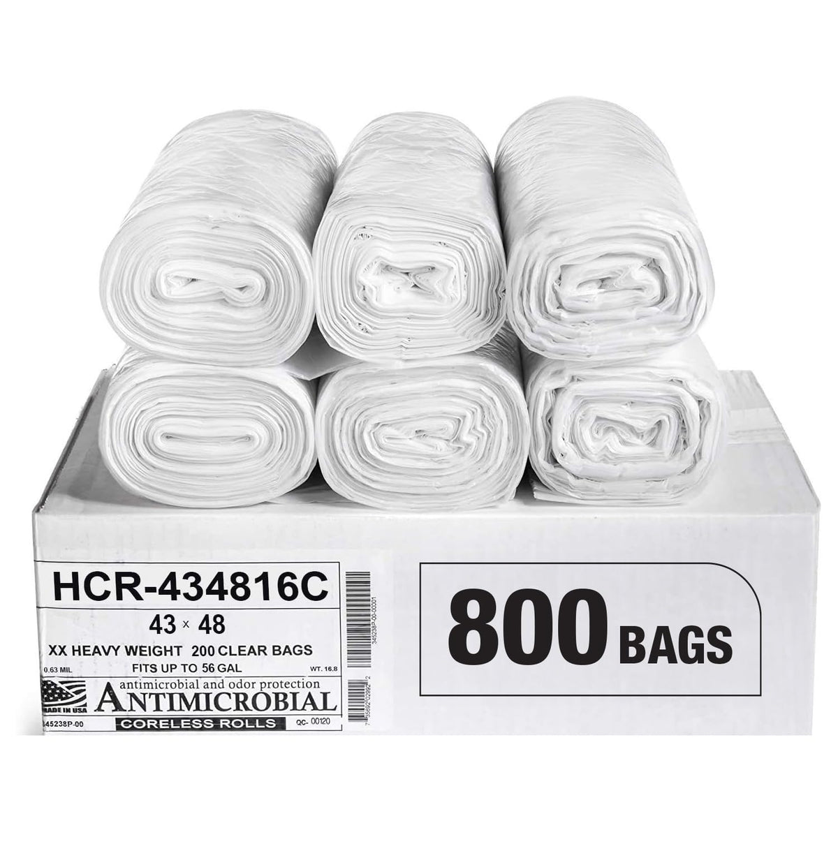 Aluf Plastics High Density Trash Bags - Heavy-Duty