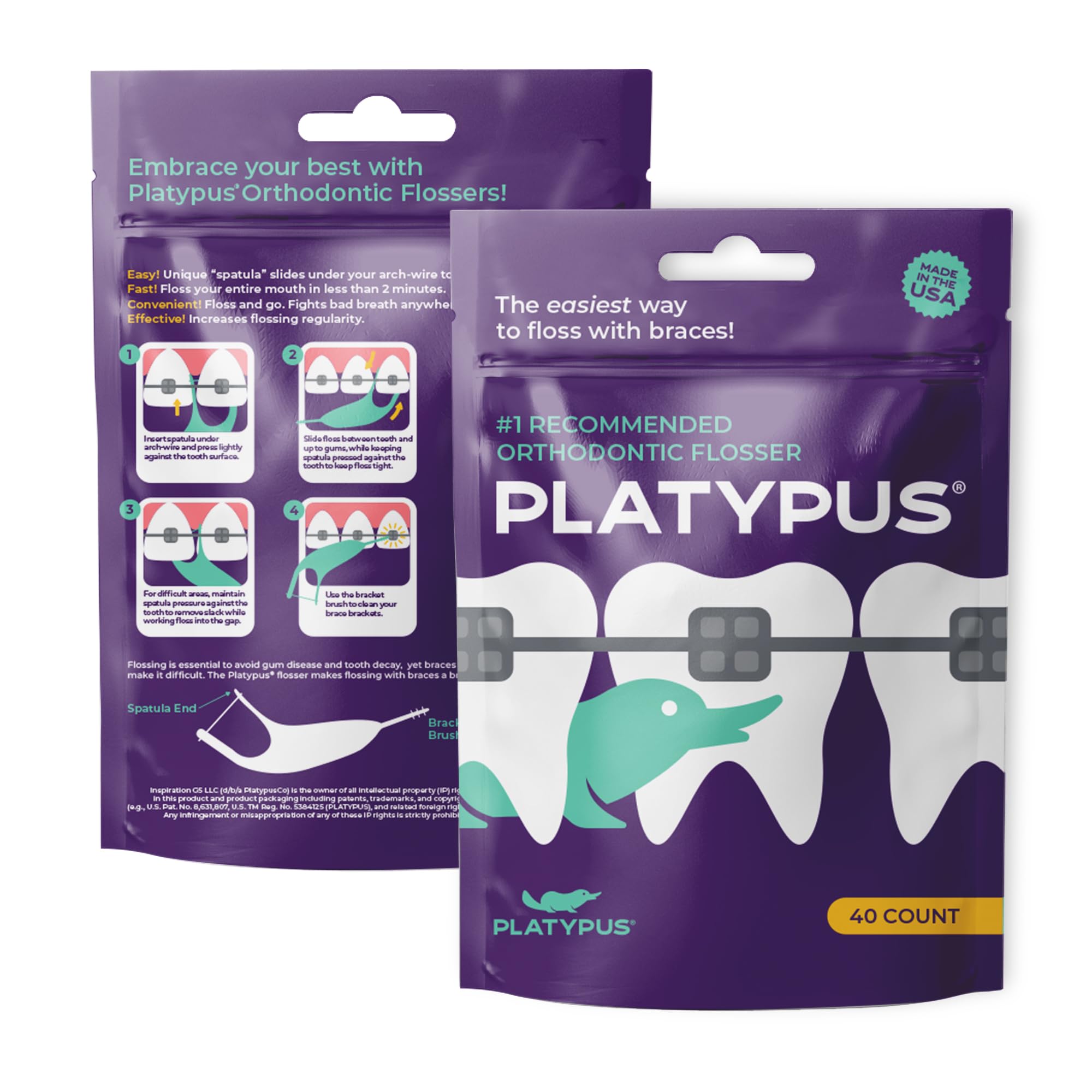 Platypus Orthodontic Flossers for Braces | Safe & Efficient

