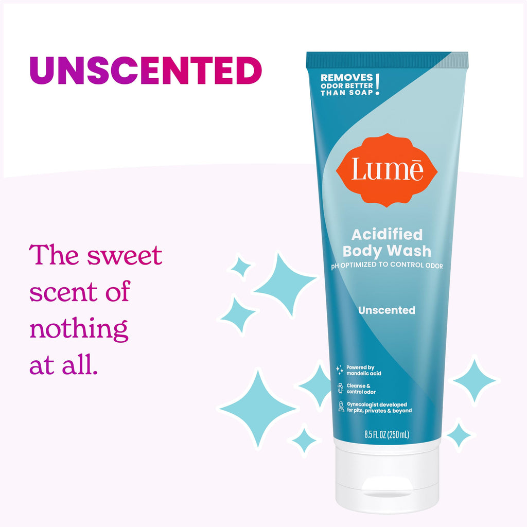 Lume Acidified Body Wash for Odor Control

