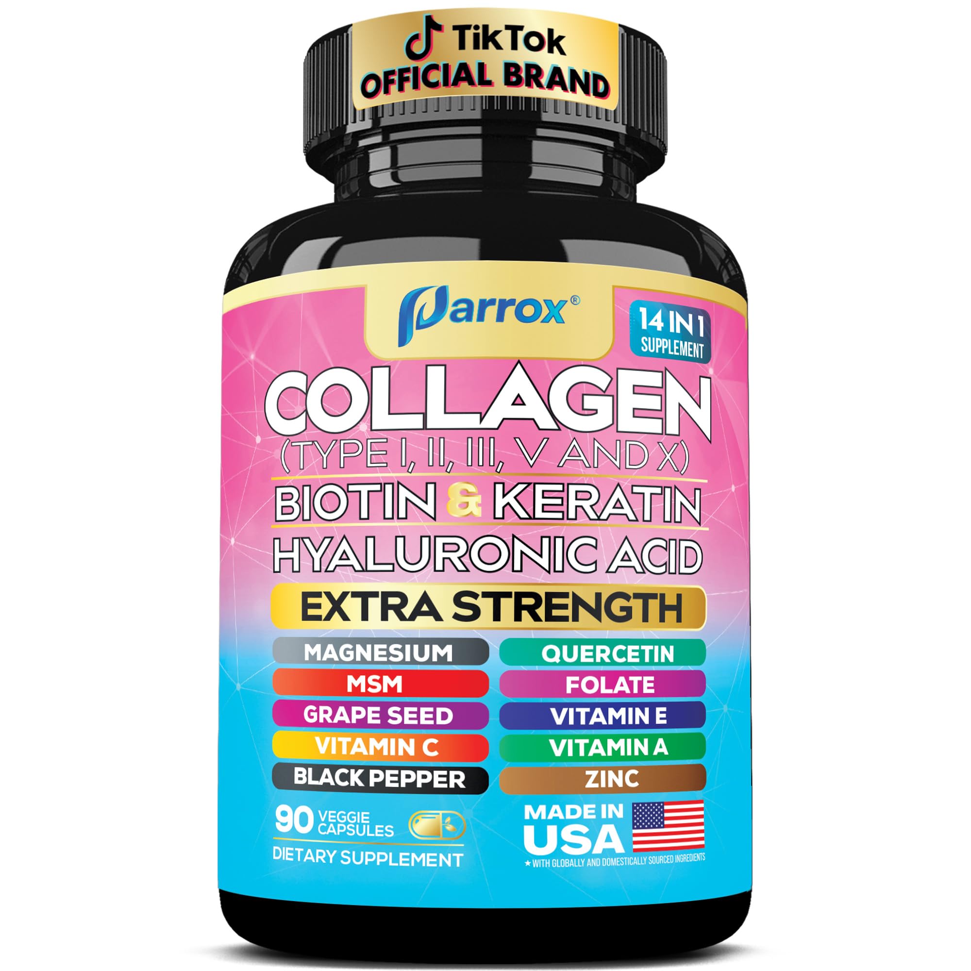 Parrox Collagen Capsules 14-in-1 Beauty Formula

