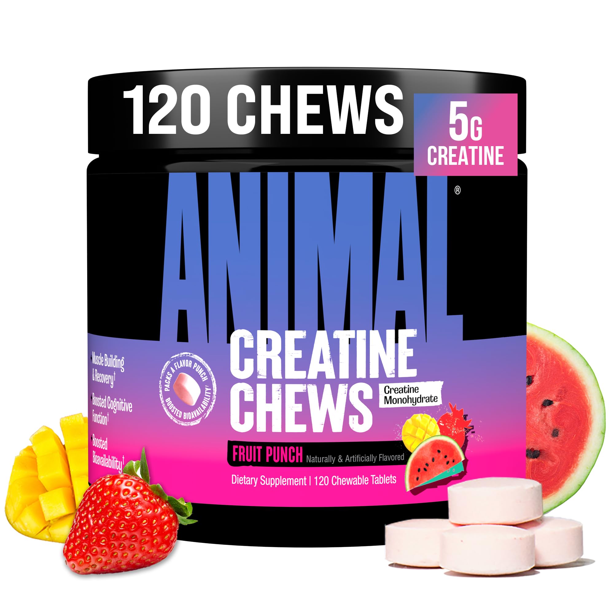 Animal Creatine Chews Tablets Monohydrate with AstraGin


