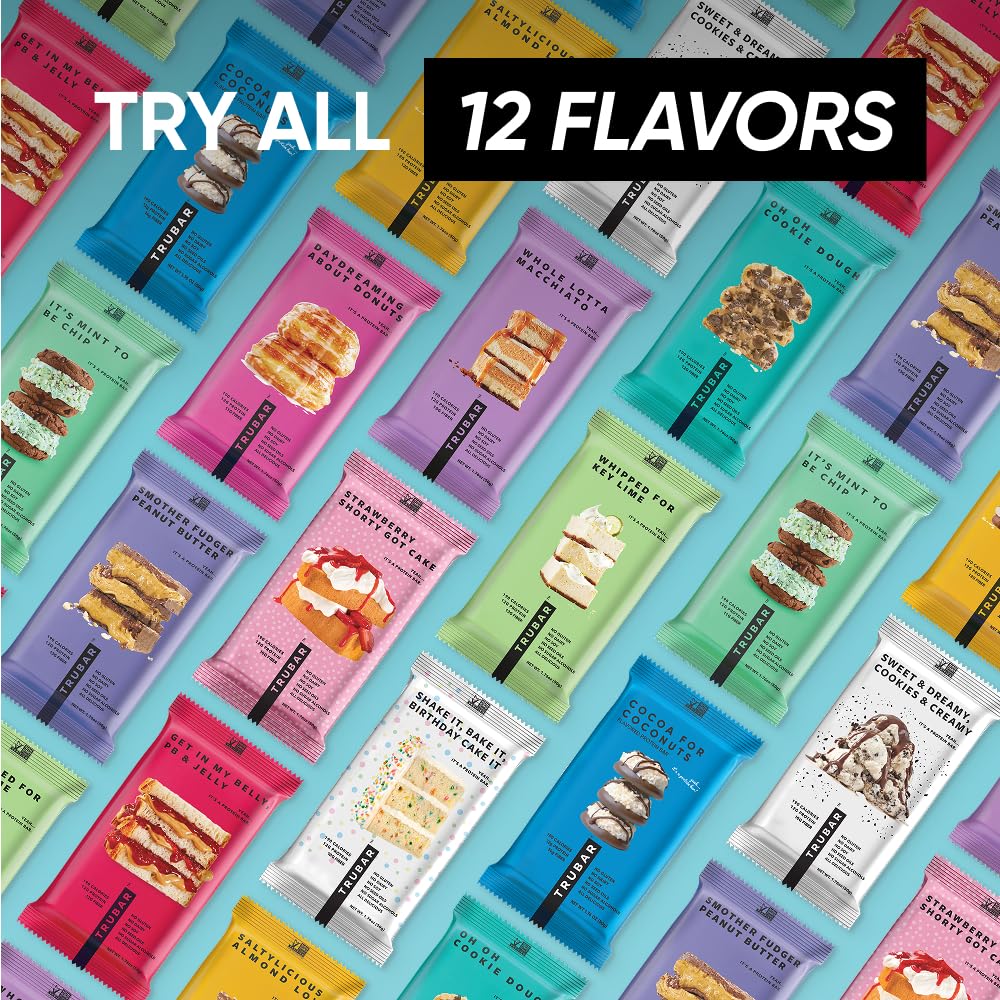 TRUBAR Vegan Protein Bars Plant-Based Gluten Free

