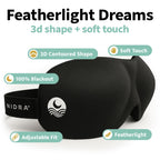 Nidra Contoured Sleep Mask - Zero Pressure, Light Blocking

