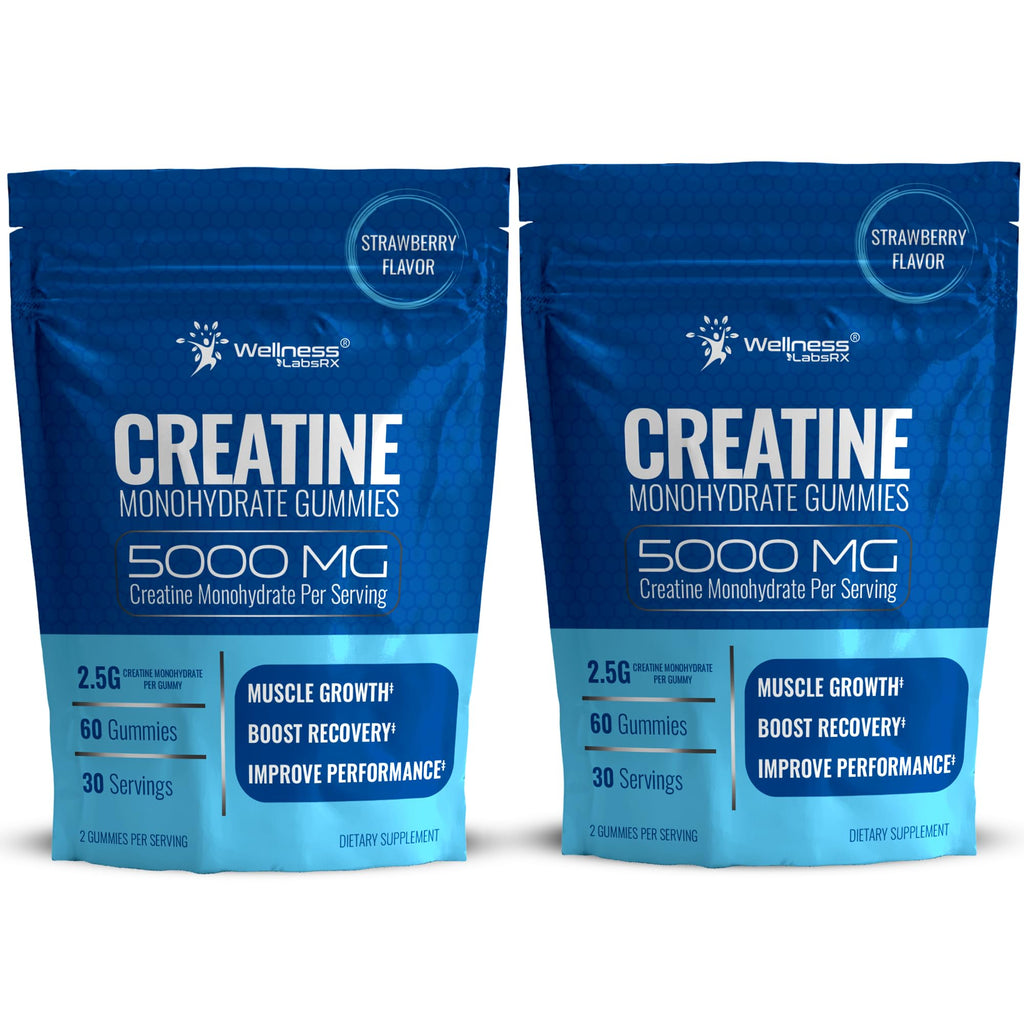 Creatine Gummies 5000mg Monohydrate | WELLNESS LABSRX

