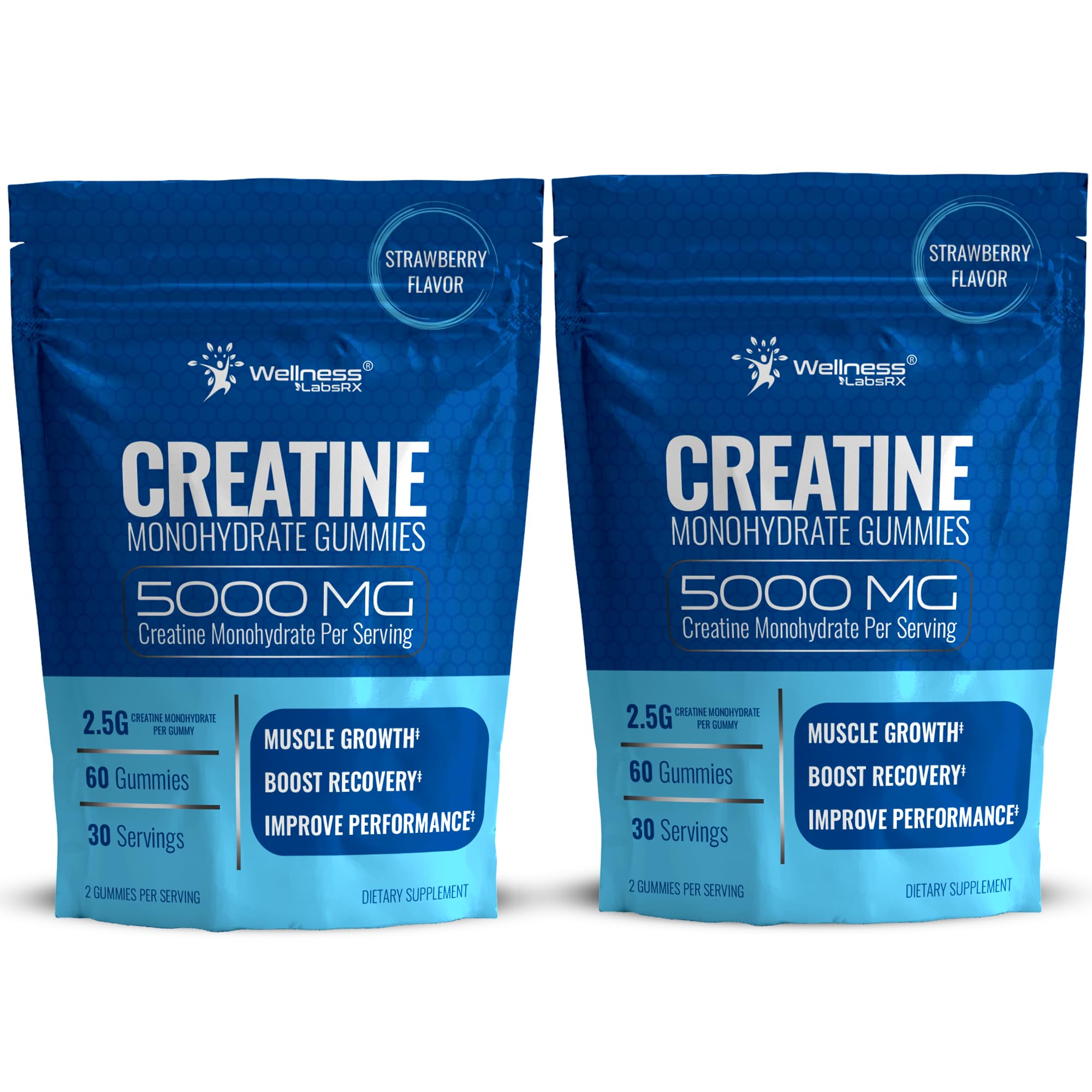 Creatine Gummies 5000mg Monohydrate | WELLNESS LABSRX

