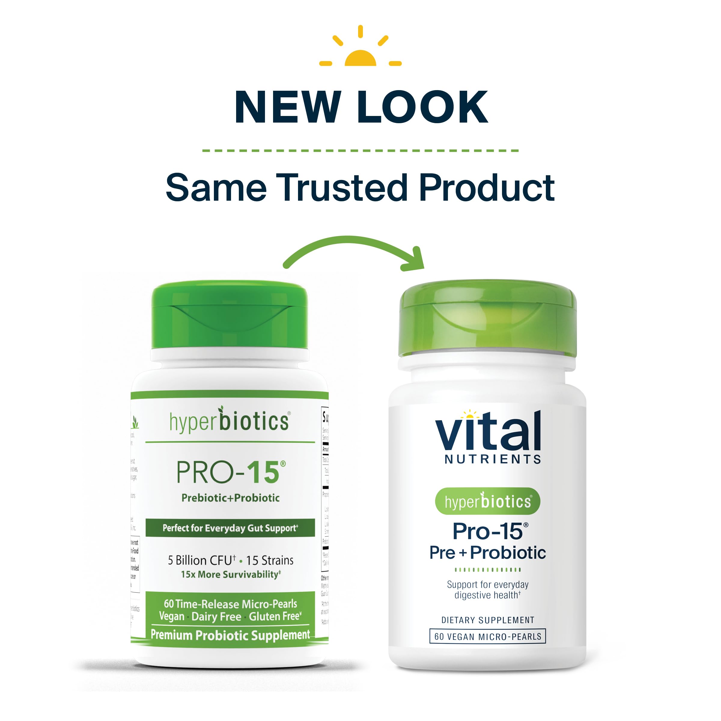 Vital Nutrients Probiotics & Prebiotics for Women and Men


