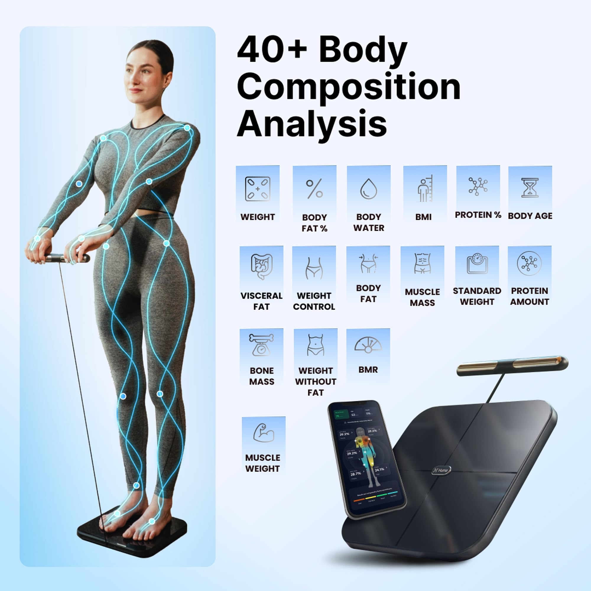 Hume Health Body Pod: Home Body Analyzer with Bluetooth App


