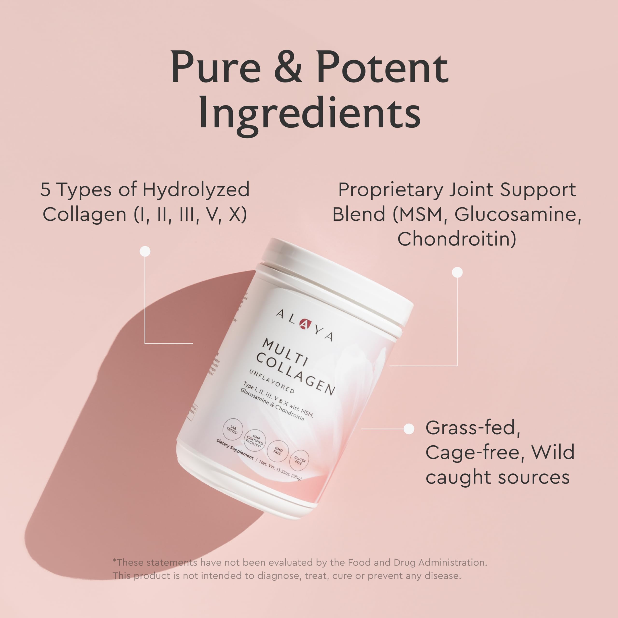 Alaya Multi Collagen Powder NSF Certified

