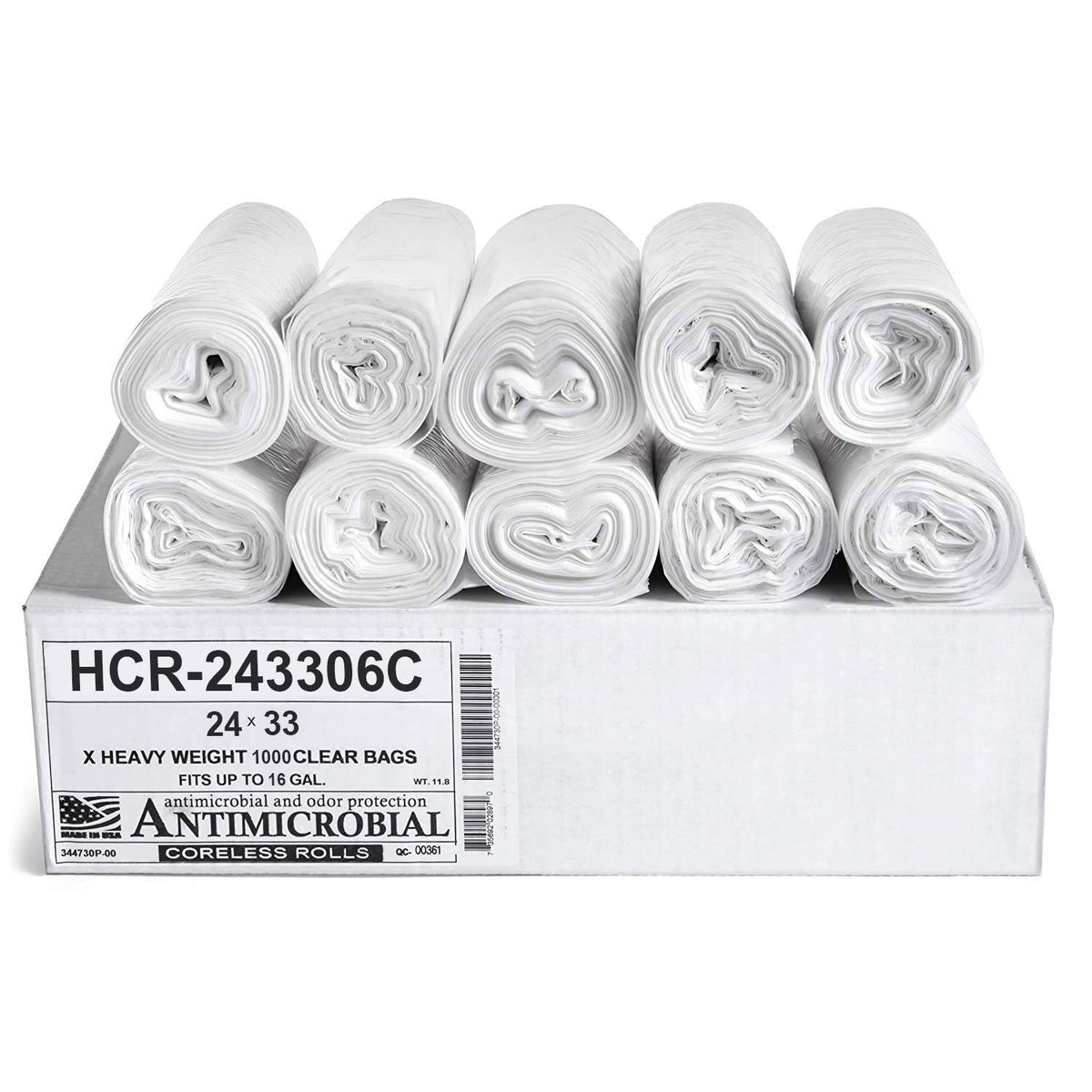 Aluf Plastics High Density Trash Bags - Heavy-Duty