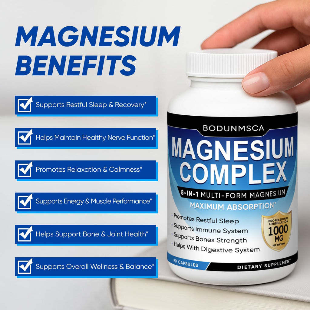 Magnesium Complex 1000mg 8-in-1 Supplement

