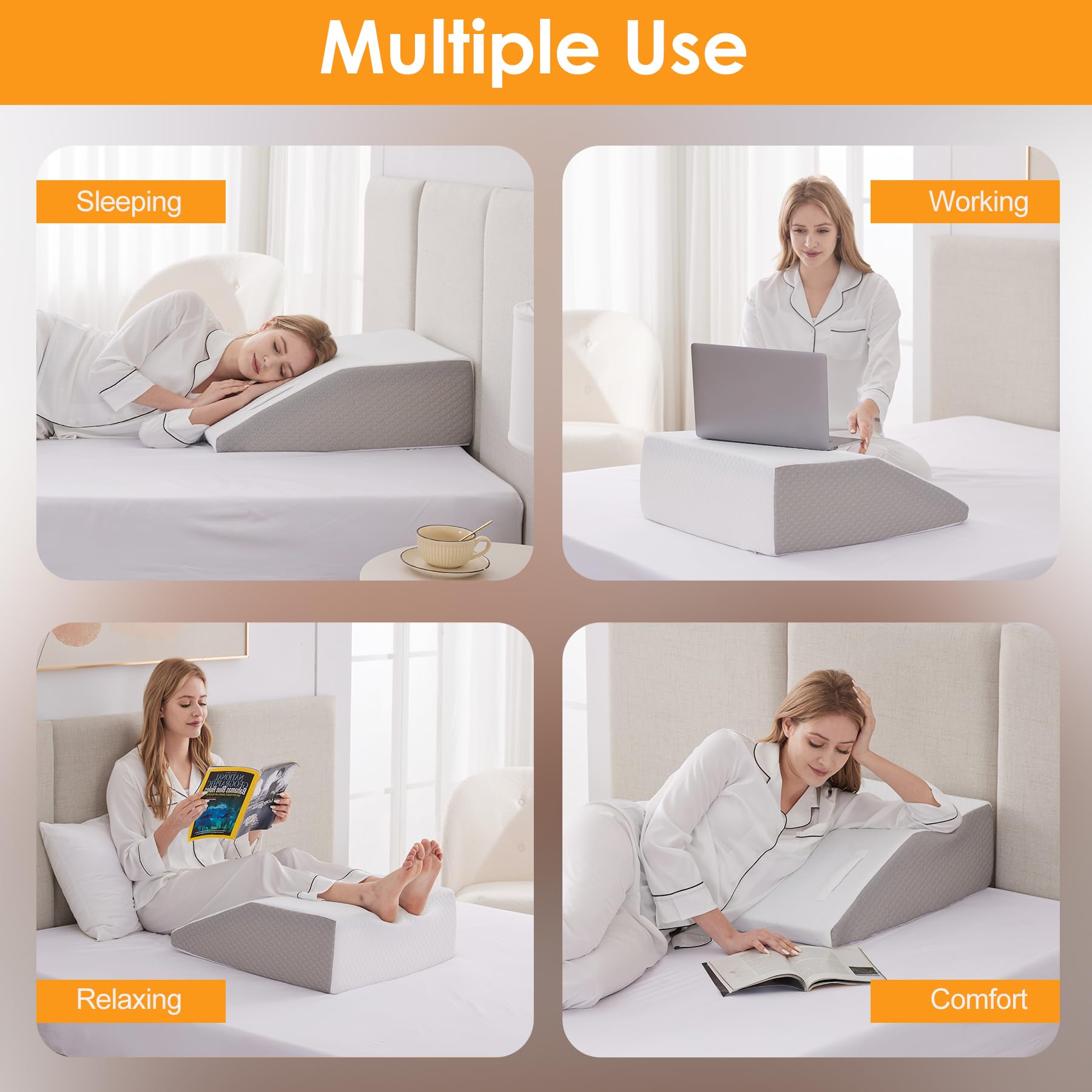 Ruqmuis Leg Elevation Pillow - Foam Wedge

