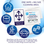 Lens Cleaner Wipes for Eyeglasses & Screens - EU Made

