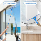 Window Cleaning Kit with Bucket and Interchangeable Heads

