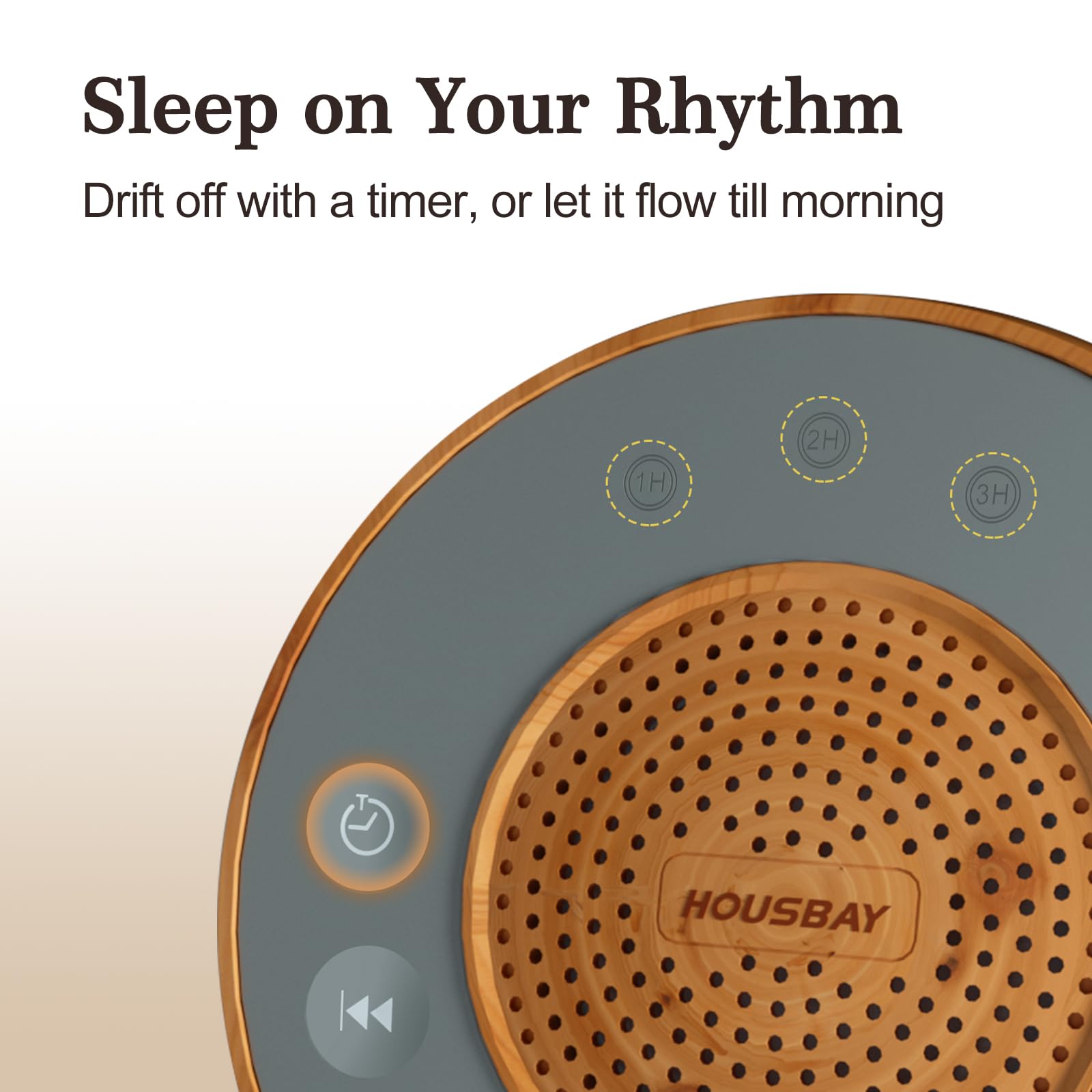 Housbay Sleep Sound Machine - 31 Sounds & Auto-Off Timer

