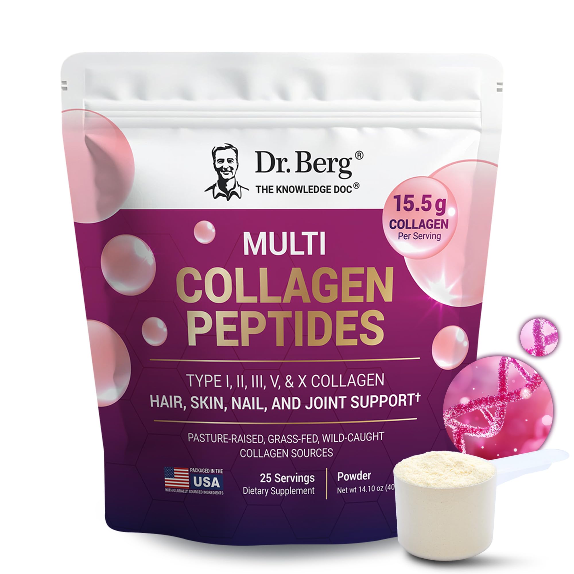 Dr. Berg Collagen Peptides Powder | Premium Formula

