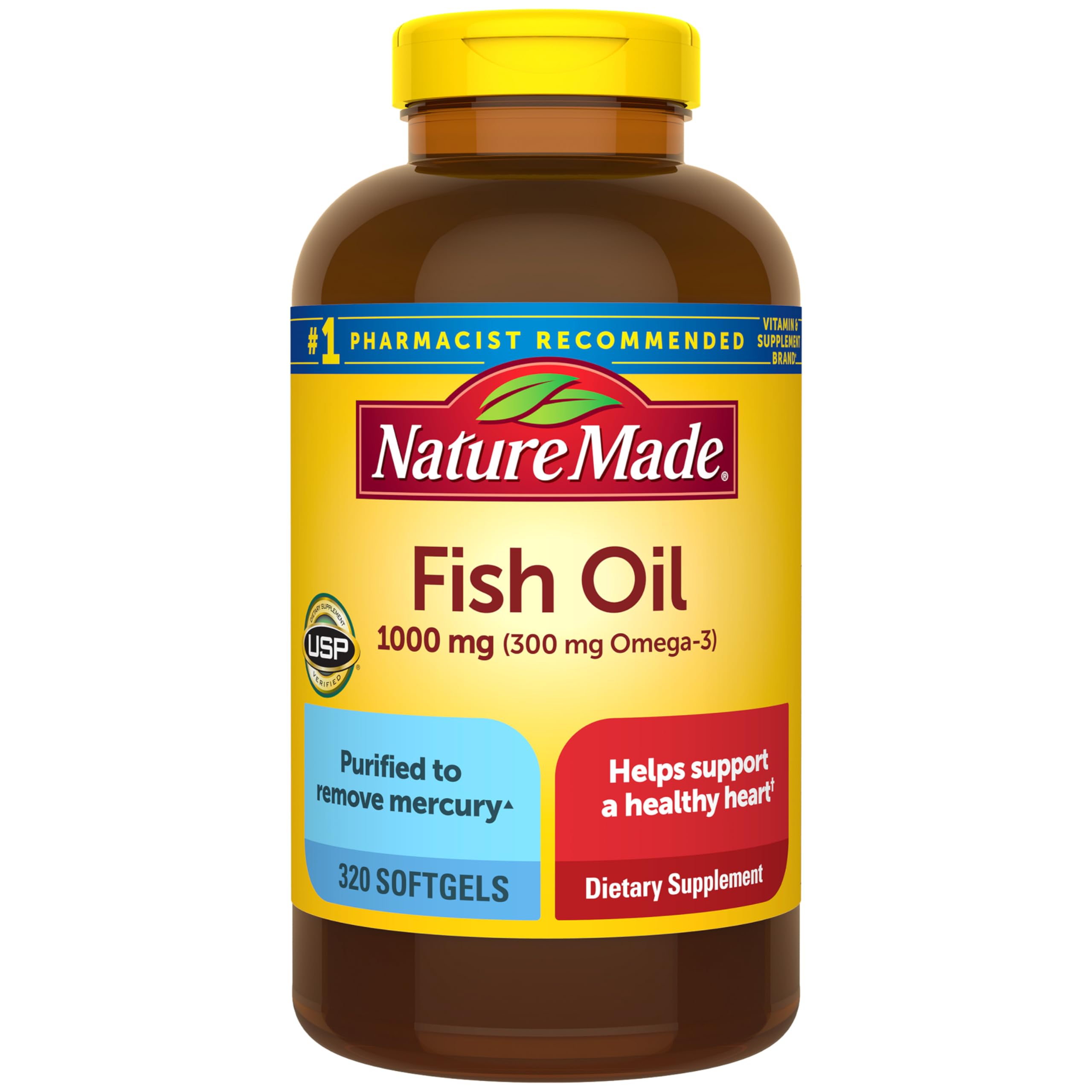 Nature Made Omega-3 Fish Oil Softgels 1000 mg

