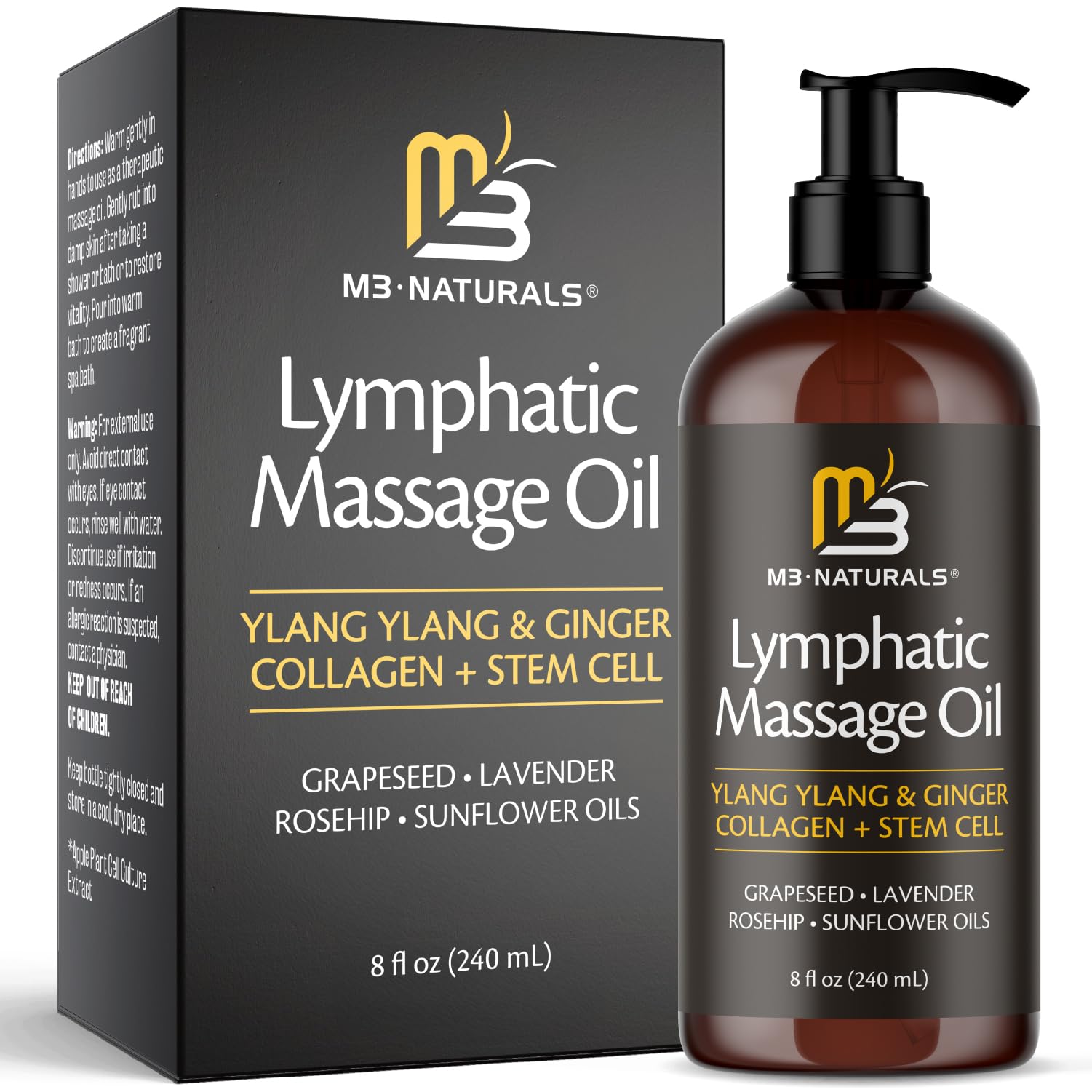 Drainage Massage Oil by M3 for Detox and Circulation

