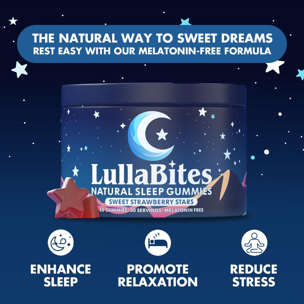 LullaBites Sleep Gummies - Natural Nighttime Support

