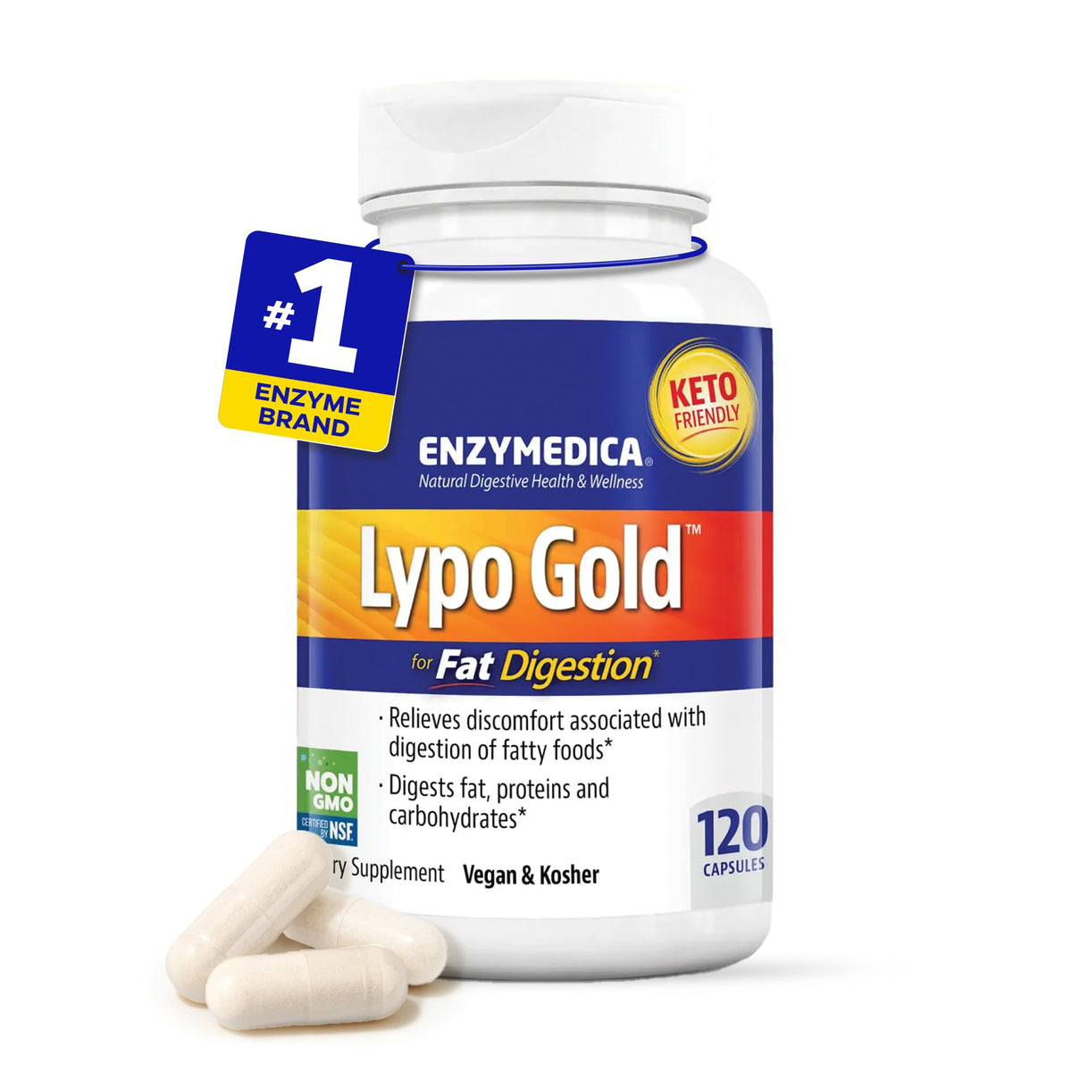 Enzymedica Lypo Gold Digestive Enzymes
