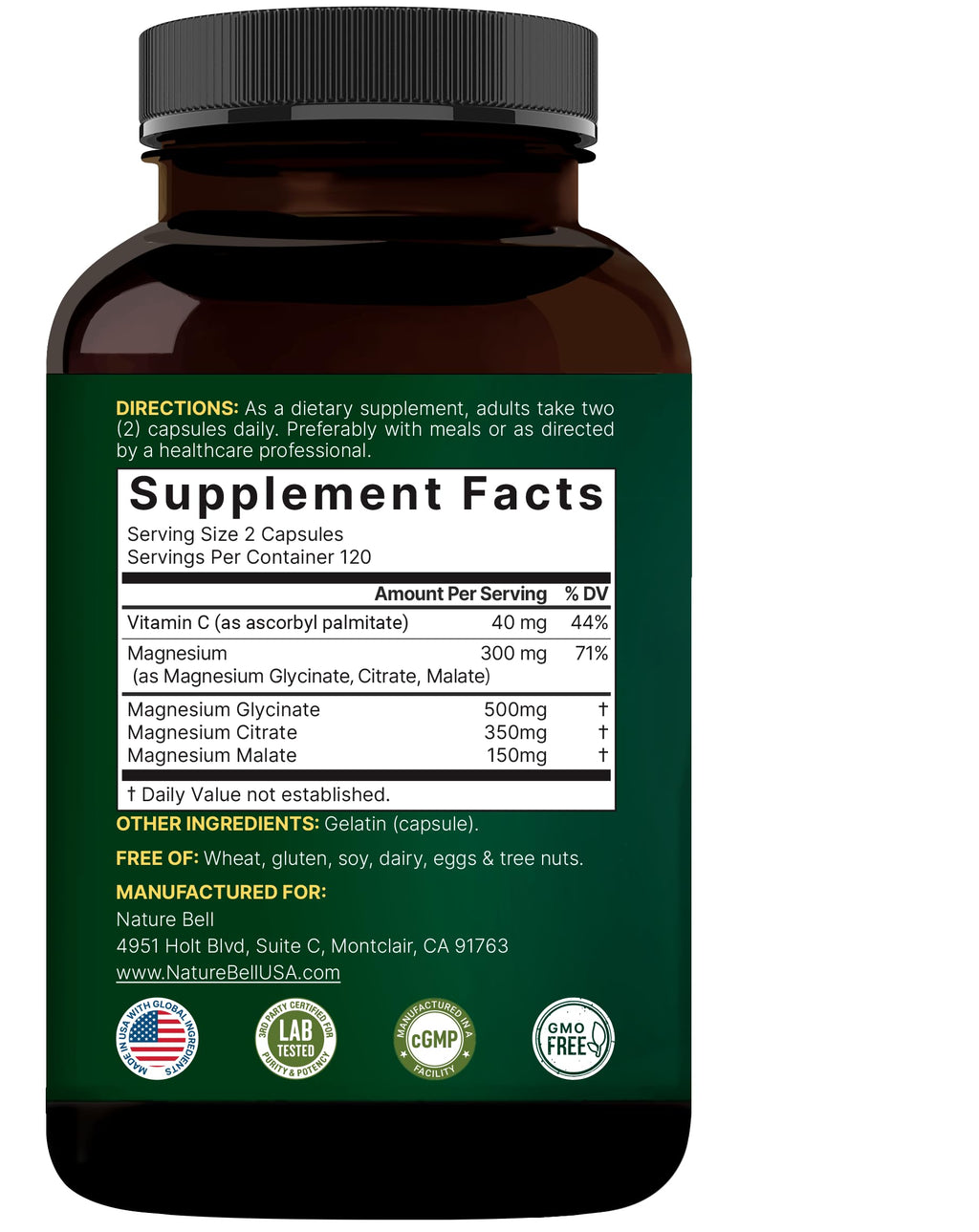 NatureBell Magnesium Complex Dietary Supplement

