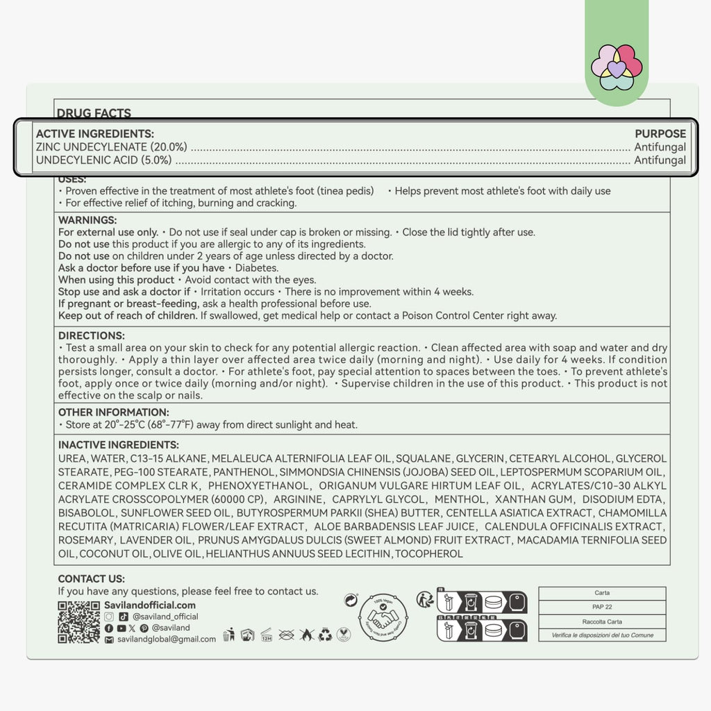 SAVILAND Antifungal Cream Maximum Strength Tea Tree Oregano

