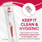 Disposable Toothbrush with Protective Covers


