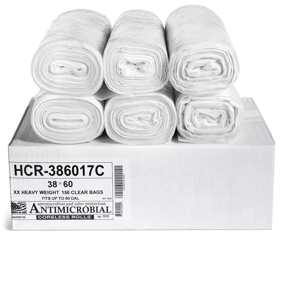 Aluf Plastics High Density Trash Bags - Heavy-Duty