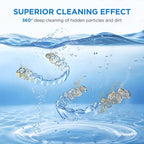 Dental Ultrasonic Retainer Cleaner Machine 45kHz 200 mL Tank


