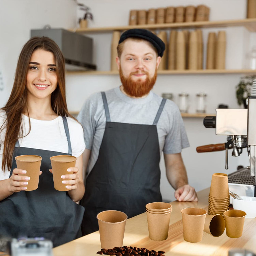 Lamosi Kraft Paper Cups - Unbleached Disposable Cups

