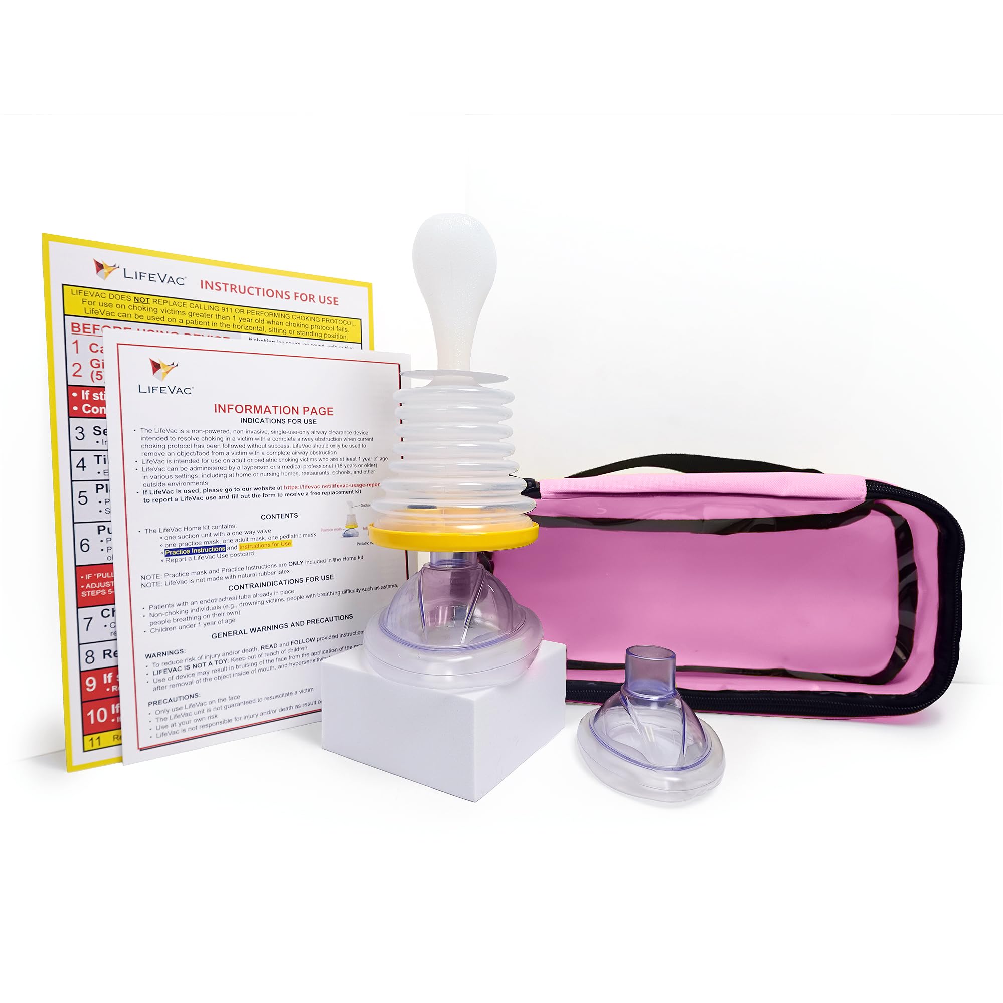LifeVac Travel Kit Portable Airway Suction Rescue Device