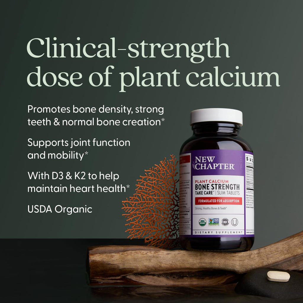 New Chapter Bone Strength Take Care Calcium Red Marine Algae

