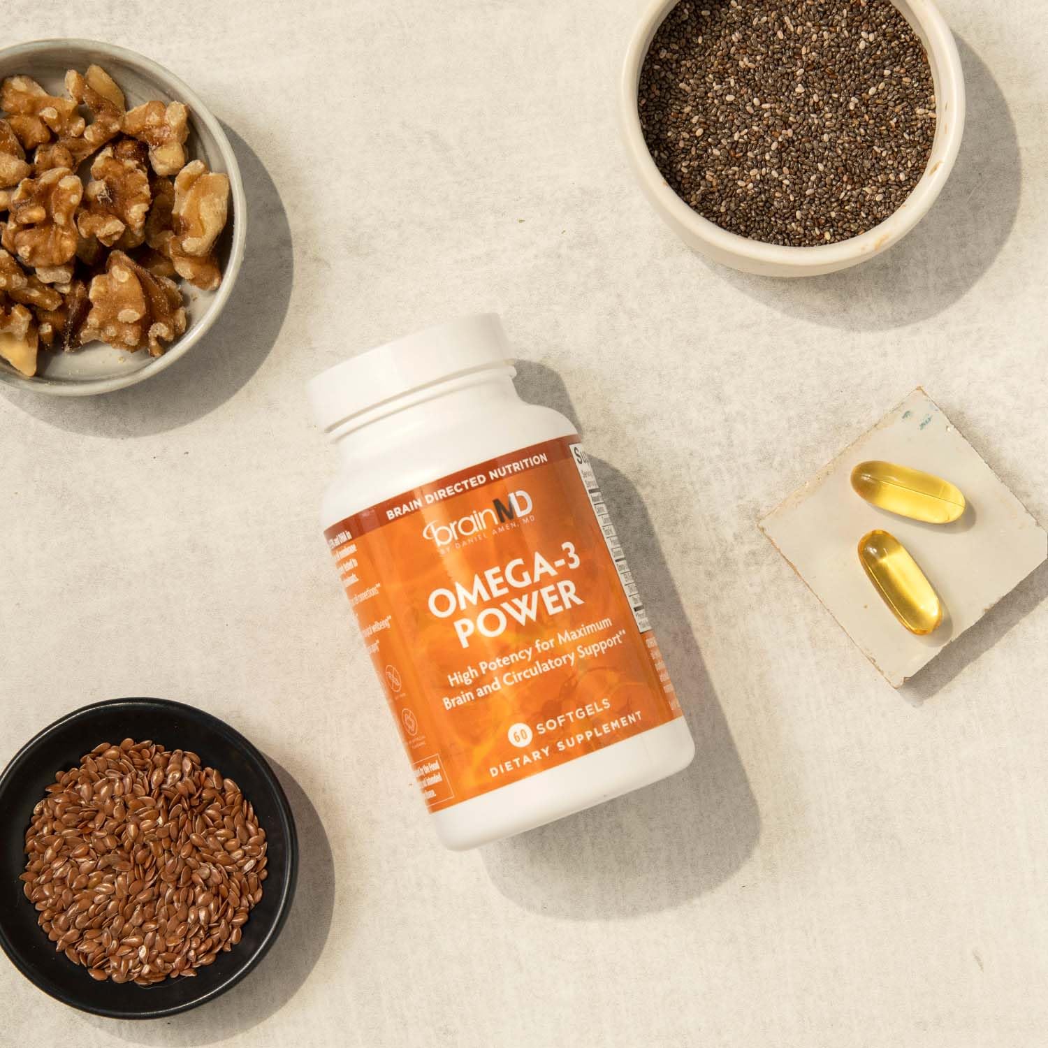 BrainMD Omega-3 Power - DHA & EPA Brain Support


