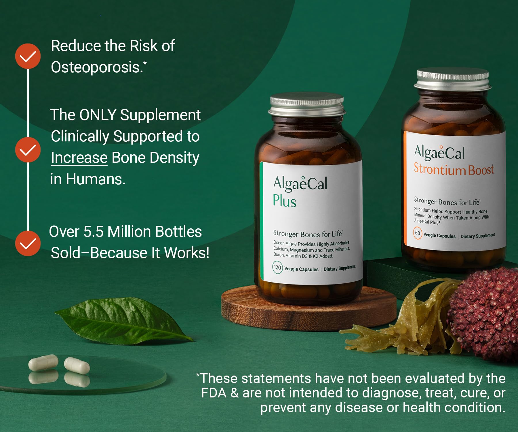 Calcium Supplement ALGAECAL Bone Builder Bundle

