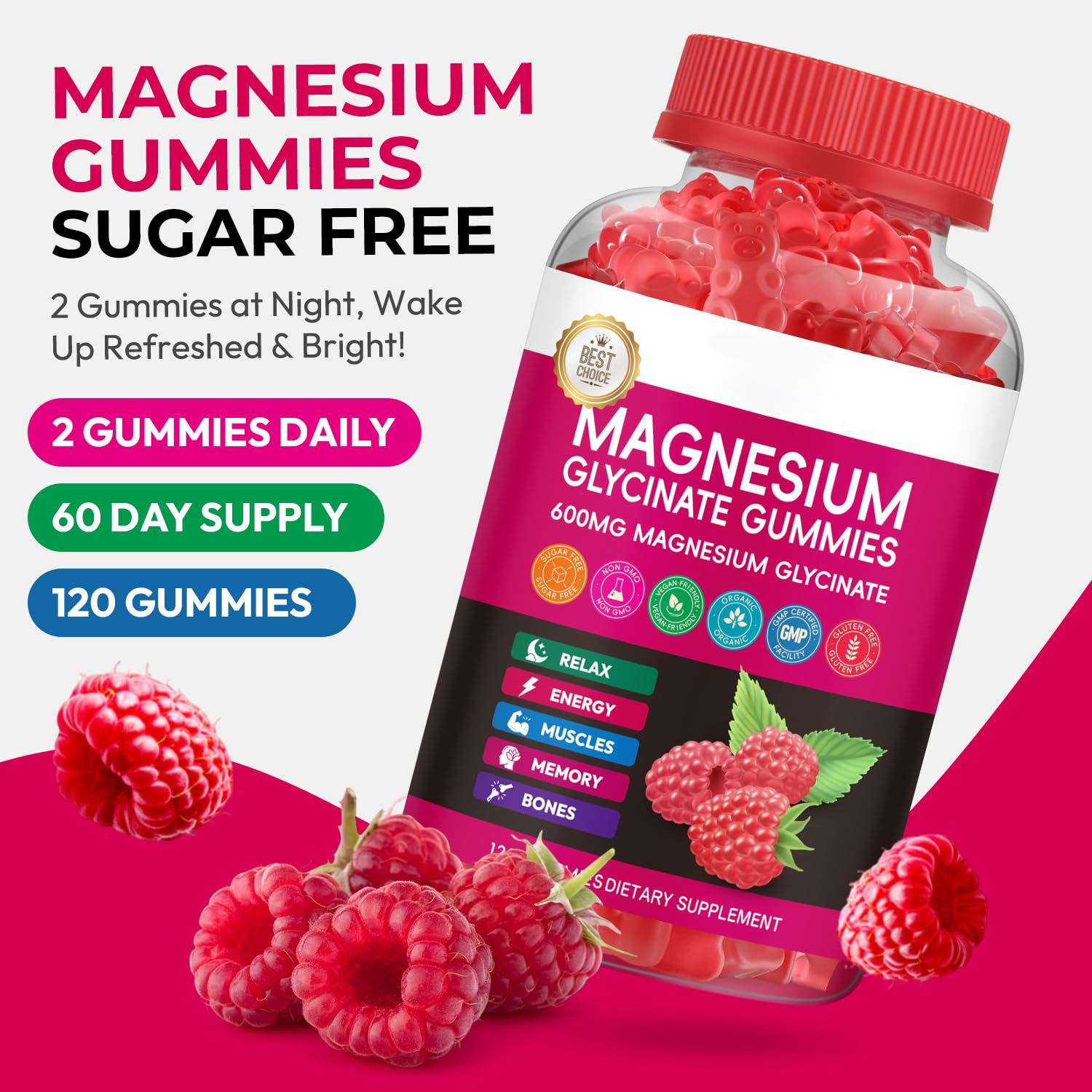 Magnesium Glycinate Gummies with Calcium & Vitamin B6

