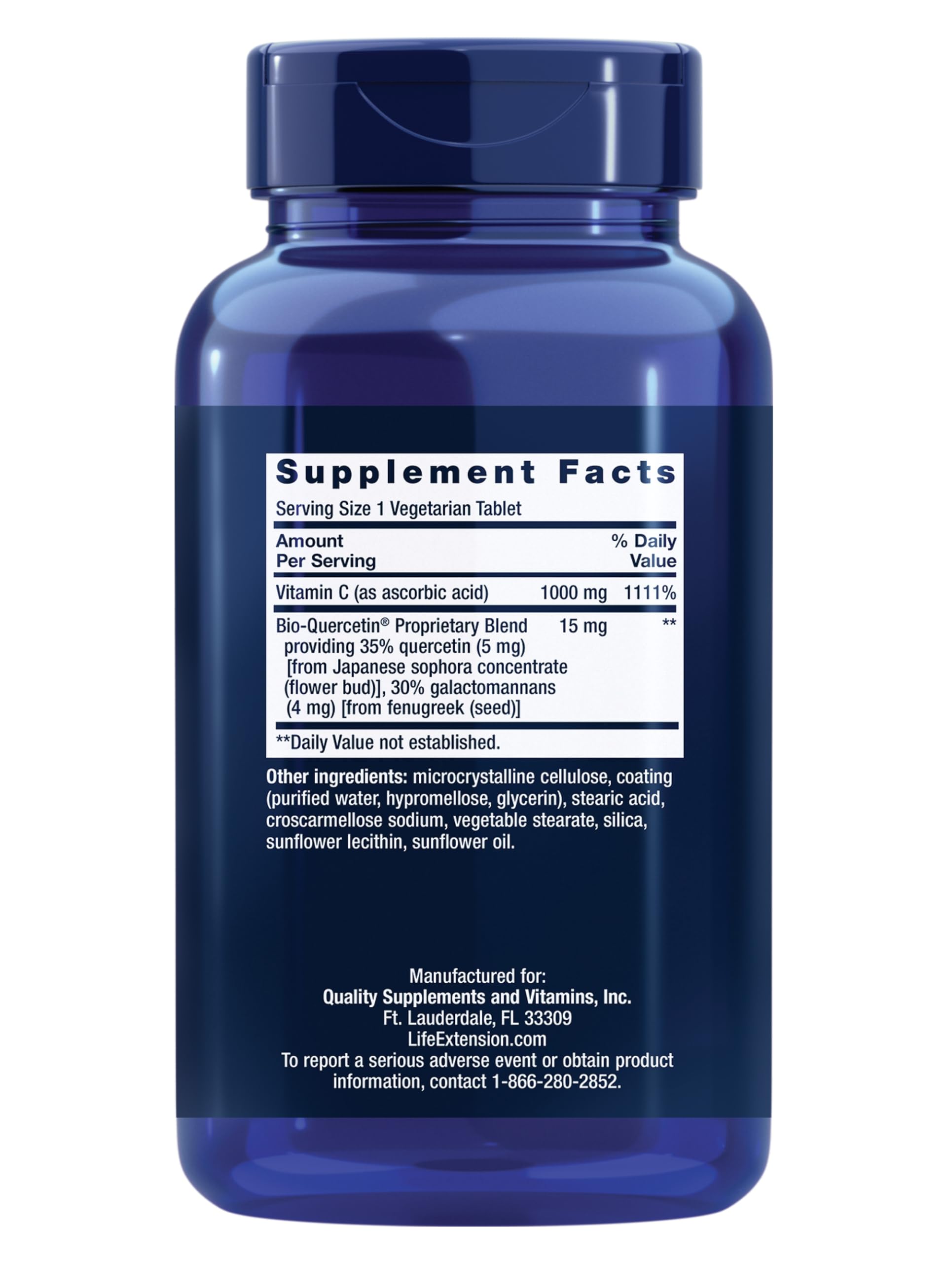 Life Extension Vitamin C and Bio-Quercetin for Immune Support

