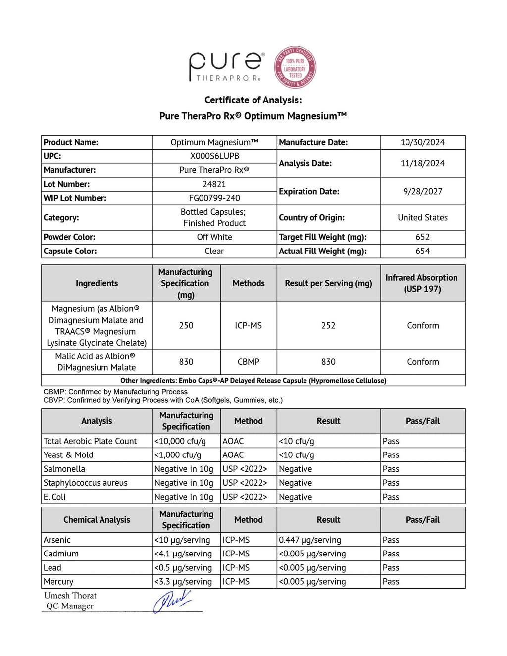 Optimum Magnesium Lysinate Glycinate & Malate

